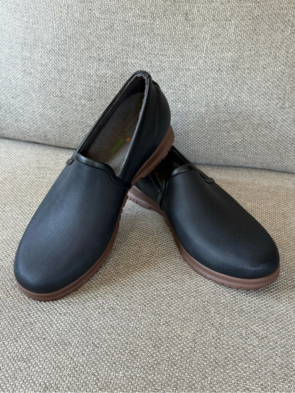 Bogs Sweet Pea Waterproof Slip On Shoes Black Size 7 Women’s
